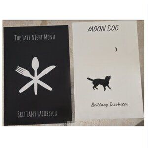Book Bundle: The Late Night Menu & Moon Dog By Brittany Iacobescu - Out of Print